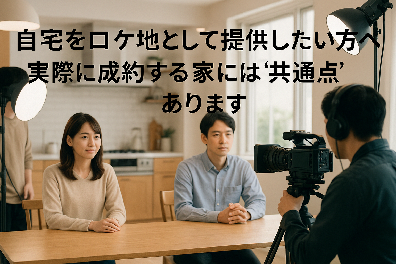 自宅をロケ地に提供してみた結果｜The home.